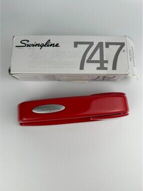 Swingline 747 Business Full Strip Desktop Stapler 30 Sheets Rio Red With Box